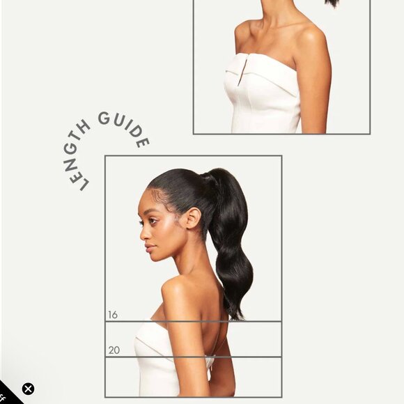 Luxy Hair 100% Human Hair Clip in Ponytail 16'' - Picture 6 of 6